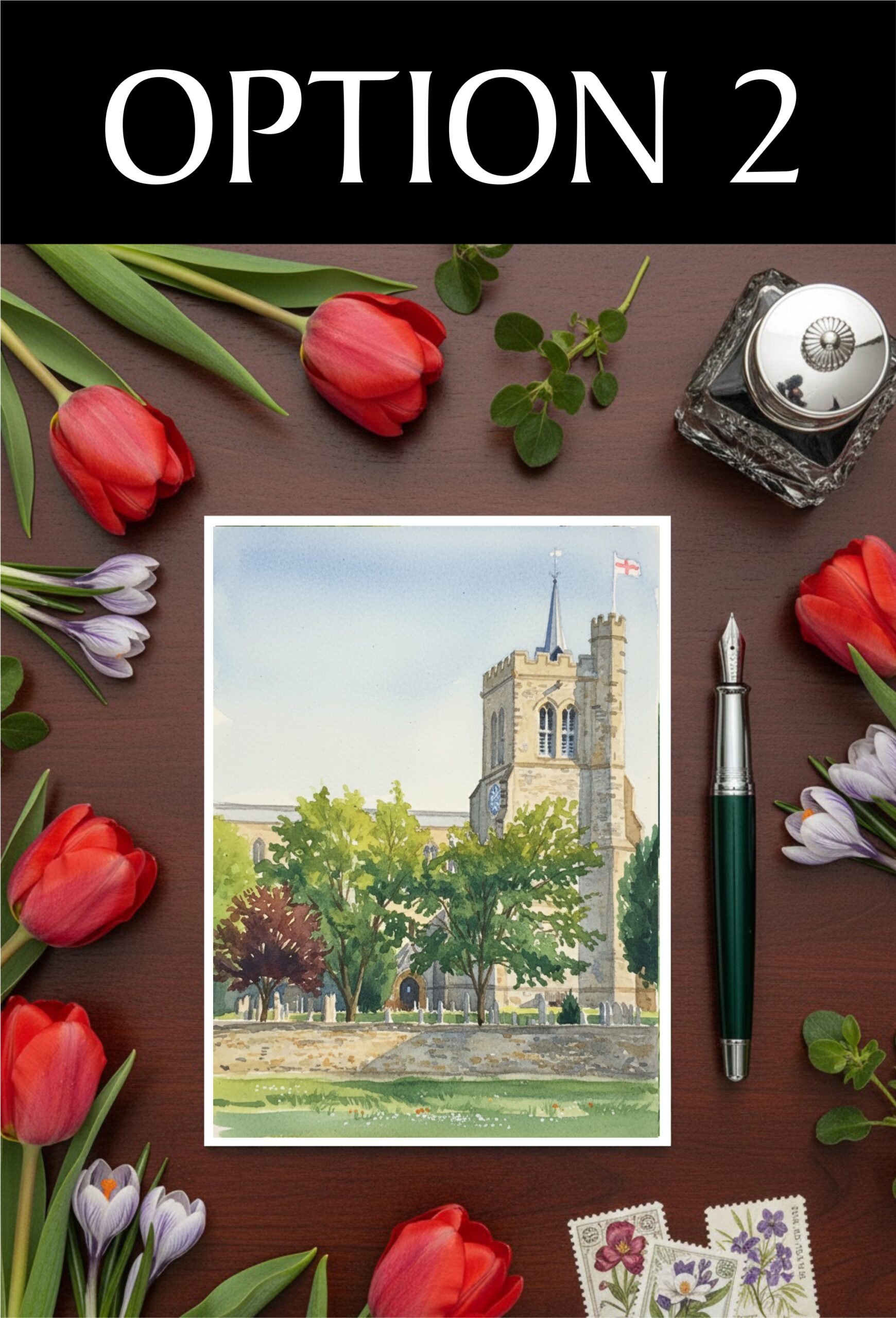 Elstow Village Green Elstow Abbey St Mary's Church, Bedfordshire 1A