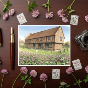 Moot Hall, Elstow Green In Bedfordshire Greetings Card