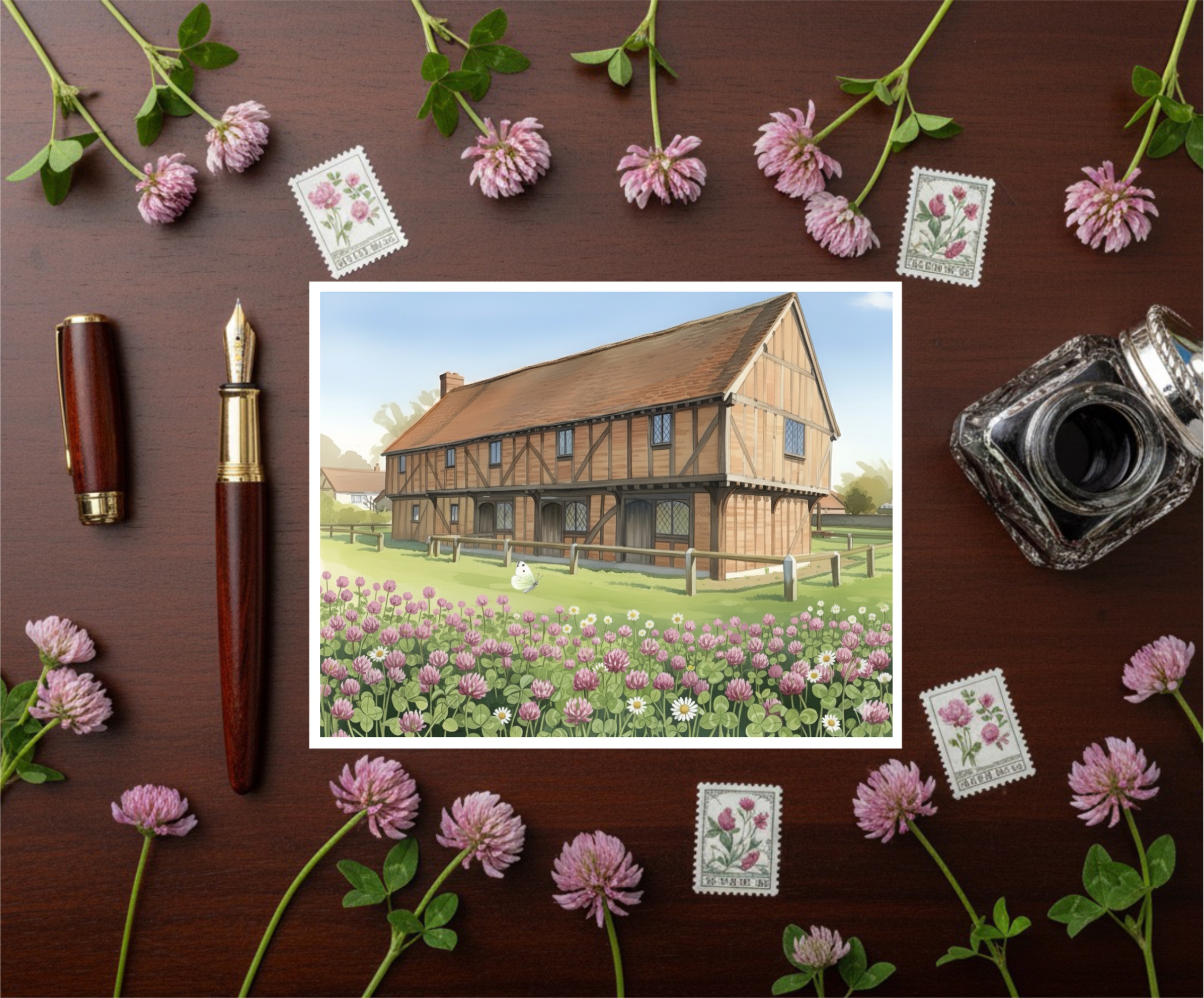 Moot Hall, Elstow Green In Bedfordshire Post Card - Image 2