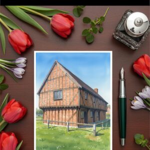 Moot Hall Elstow Village Green Near Bedford, Bedfordshire, John Nunyan Meeting Place Side View b