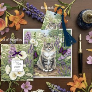 Im Sorry Greetings Card With Butterfly and Bookmark Gifts Included