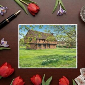 Moot Hall In Elstow Near Bedford in Bedfordshire Greetings Card