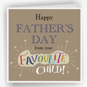Fathers Day Greetings Card 6" x 6"