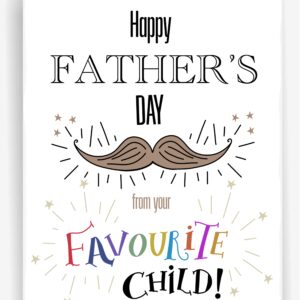 Fathers Day Greetings Card 5" x 7"