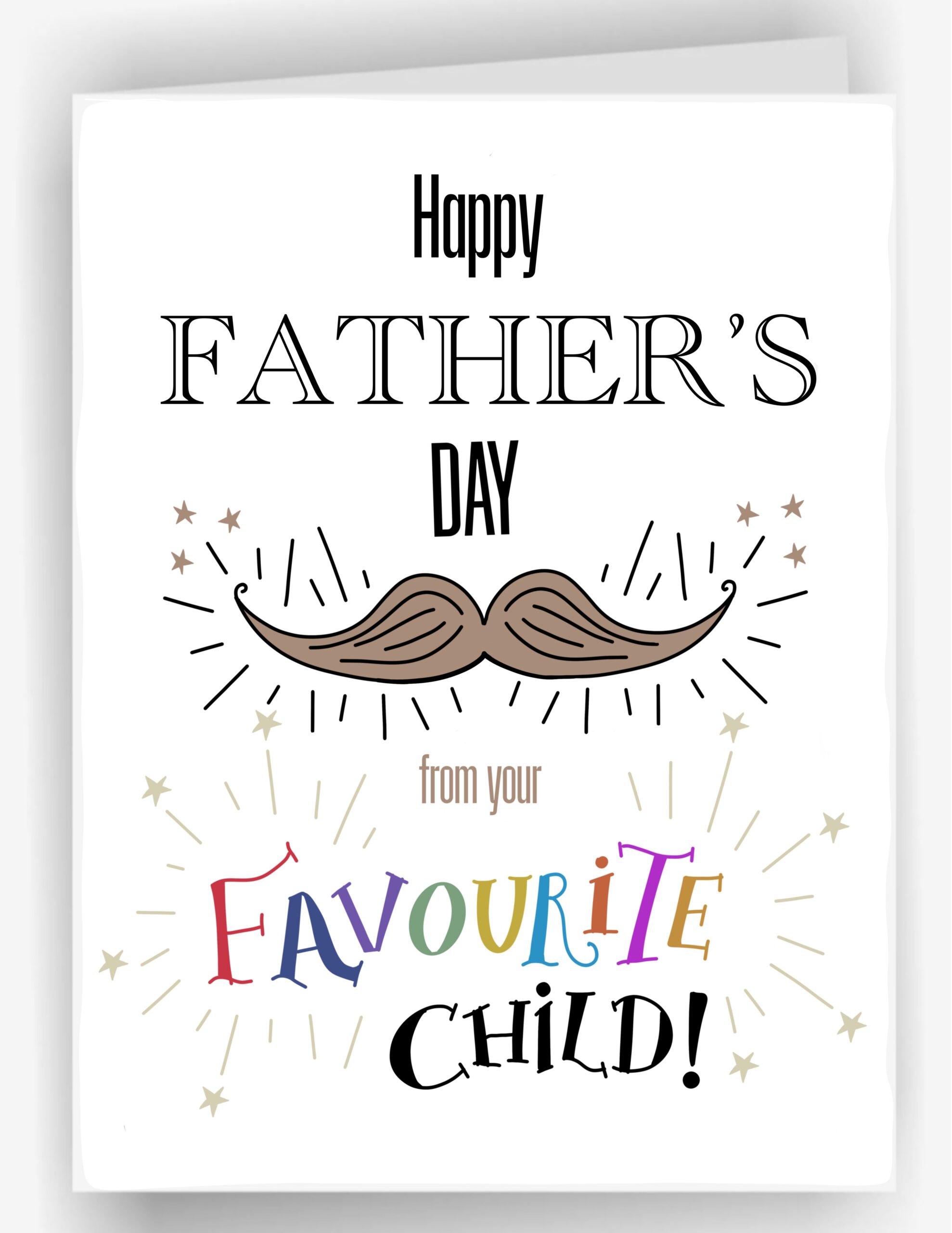 Fathers Day Greetings Card 5" x 7"